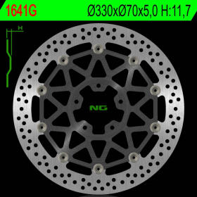 NG Front Floating Brake Disc 330X70X5,0mm Kawasaki Ninja ZX-10 1000cc 17-23
