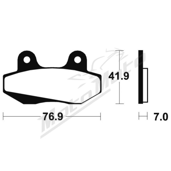 TECNIUM Scooter Organic Brake pads ME51 Hyosung / Honda 50/125 88-06