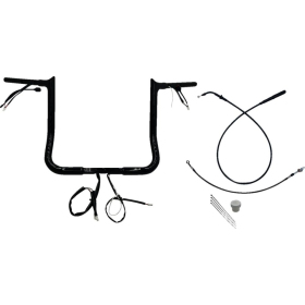 FAT BAGGERS INC. Pointed Top Handlebar Kit Black 91.5x35.5cm Harley Davidson FLHLT / FLHX / FLHXSE 1923-1977 23-26