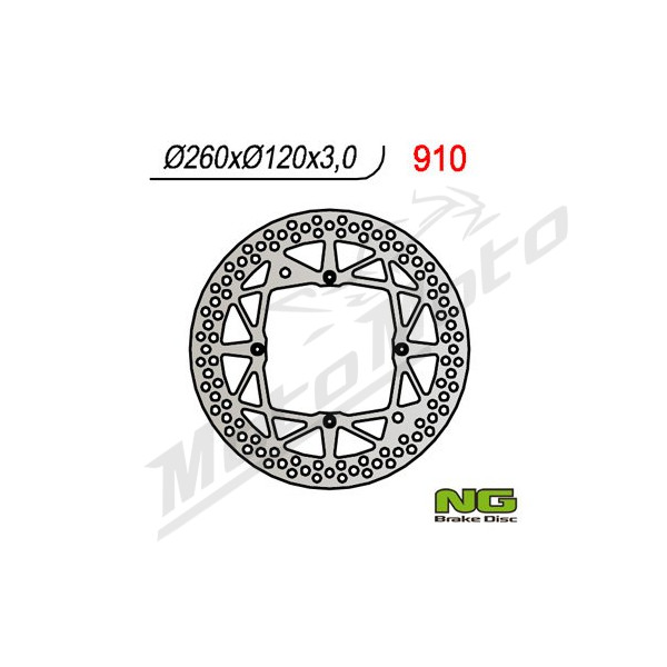 NG BRAKES Priekinis fiksuotas stabdžių diskas 260mm Beta / Husqvarna 125-450cc 00-14