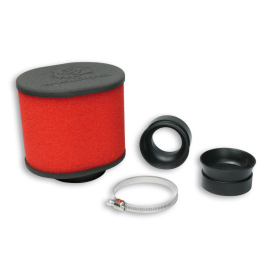 Oro filtras MALOSSI E15 tiesus Ø42-50-60 Keihin PWK / Mikuni TM / Dell'Orto PHBH