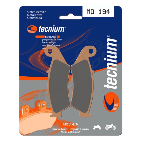 TECNIUM MX/ATV Sintered Metal Brake pads MO194 Beta / Suzuki / Honda / Kawasaki / Gas Gas 125/650 76-26