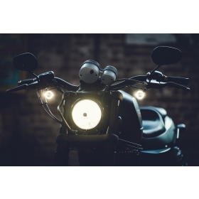 Kellermann Bullet 1000 PL White chrome with clear glass