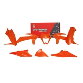 RACETECH Plastikų komplektas KTM XC-W, EXC, EXC-F, XC, XC-F 125/500cc 20-23 Oranžinė