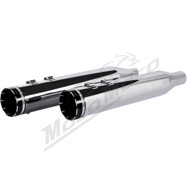 KHROME WERKS 4-1/2" HP-Plus® Slip-On Mufflers Harley Davidson FLHFB / FLHR / FLHT / FLHX / FLTRU / FLTRX / FLTRXSE 1750-1977 09-25