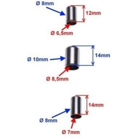 Įvorių kompl. KINIETIŠKO KETURRAČIO / KROSINIO 154FMI 9 vnt. Ø 8x6.5x12mm / Ø 8,5x10x14mm / Ø 7x8x14mm