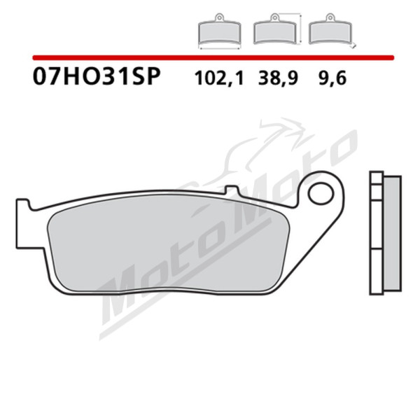 Brembo Brake pads Benelli / Daelim / Honda / Kymco / Triumph / Yamaha 125-1300cc 88-20