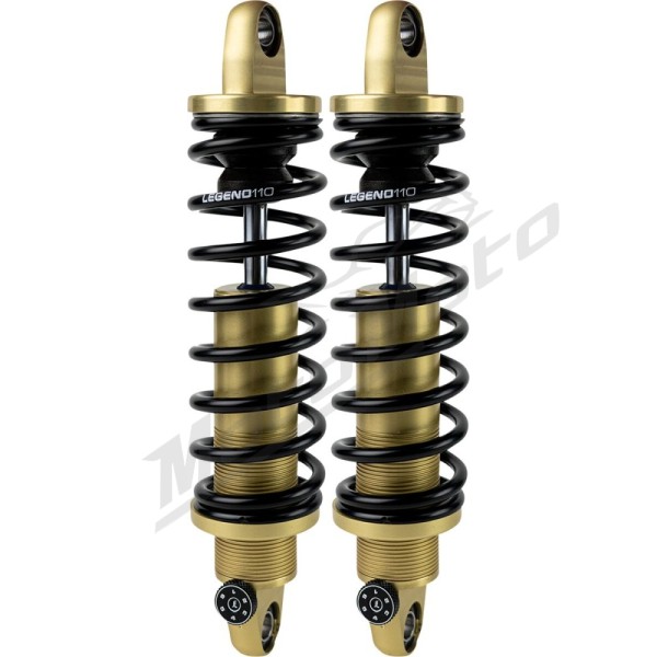 LEGEND SUSPENSION Revo-A Heavy Duty Coil Suspension Gold Harley Davidson FLD / FXDF / FXDL / FXDX / FXDXT 1340/1800 91-17