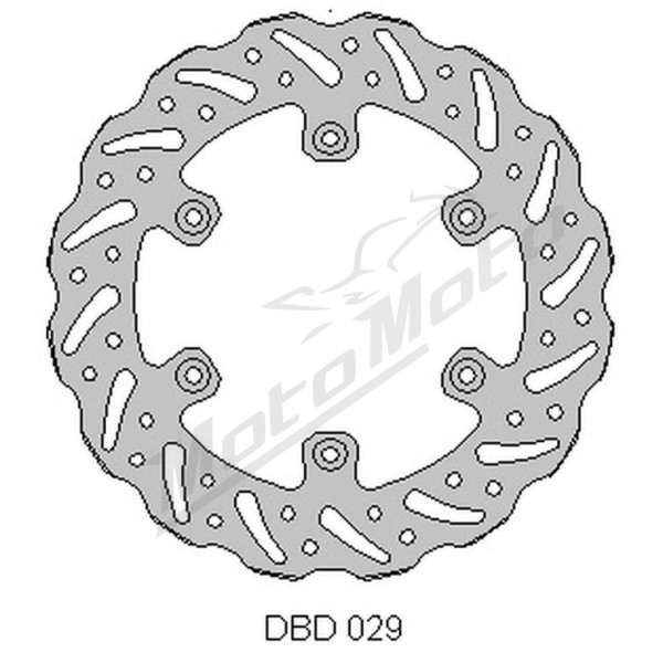Delta braking disc rear (240x115x4mm) Yamaha YZ / WR / YZF / WRF 125-426 98-01