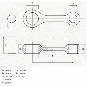 Connecting rod kit MZ ETZ 150