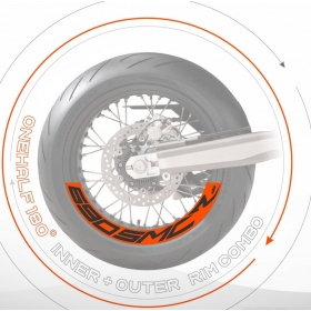 Wheel / Rim stickers BAGOROS KTM SMC R 690cc 2019-2023 2pcs.