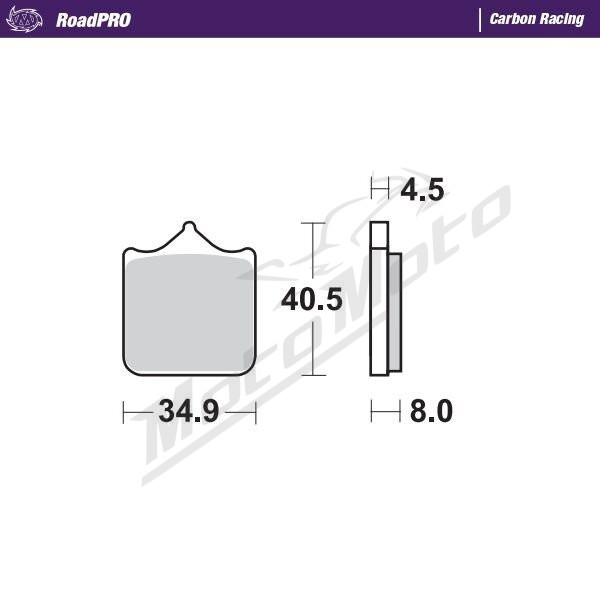 MOTO-MASTER Carbon Racing Front Brake Pads BMW S 1000 10-20