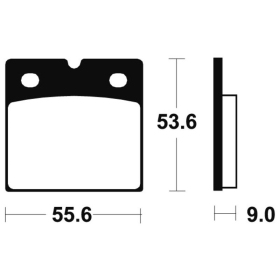 TECNIUM Street Performance Sintered Metal Brake pads - MR6 Benelli / BMW / Ducati / Laverda / Moto Guzzi 350-1200cc 75-25