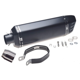 UNIVERSAL EXHAUST BLACK (Length 440mm) Ø41-51