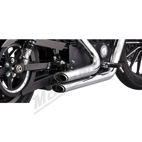 VANCE & HINES Shortshots Staggered Exhaust System Chrome Harley Davidson XL 883-1200cc 14-22