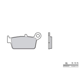 BREMBO Scooter Carbon Ceramic Brake pads BENELLI / HYOSUNG / KYMCO / PEUGEOT 125-250cc 2001-2020