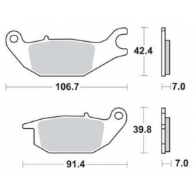 Brake pads MAXTUNED FDB2143P / MCB738 STANDARD