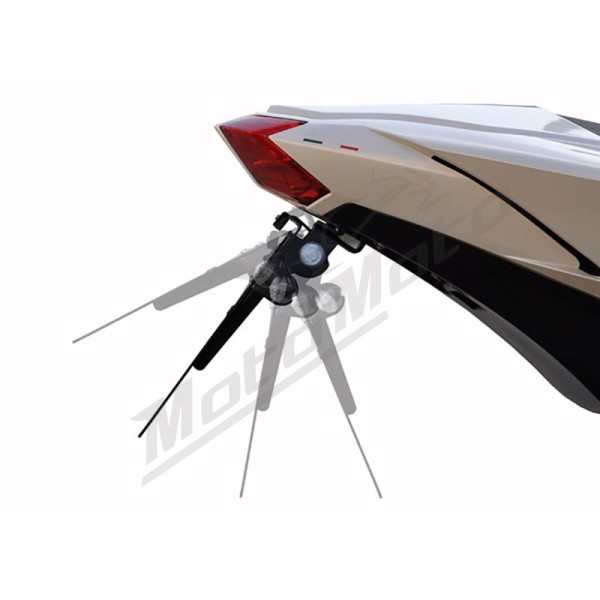 ZIEGER X-Line E tipo valstybinio numerio laikiklis Harley Davidson FXDL / Kawasaki Ninja / ZX-4 400-1690 16-25