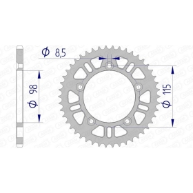 AFAM Aluminium Rear Sprocket 420 46-50 teeth