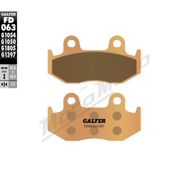 GALFER HH Sintered Brake Pads Honda / Hyosung / Kymco 50-600cc 83-01