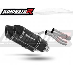 Duslintuvo bakeliai Dominator HP1 BLACK + dB killer Kawasaki Z1000 2010 - 2013  SERTIFIKUOTI