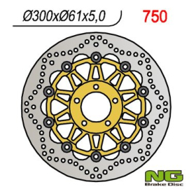 NG BRAKES Front Wave Floating Brake Disc 300mm Kawasaki Eliminator / GPZ / GTR 400-1100cc 90-16