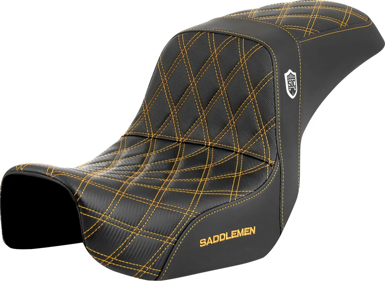 SADDLEMEN Pro Series SDC Performance Grip Seat Harley Davidson FXDWG / FXDL / FXDC / FXDBB / FXD / FLD 1450-1800cc 06-17