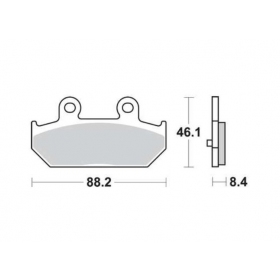 Brake pads POLINI FT4104 / MCB751 Sintered