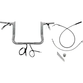 FAT BAGGERS INC. Pointed Top Handlebar Kit Chrome 91.5x30.5cm Harley Davidson FLHLT / FLHX / FLHXSE 1923-1977 23-26