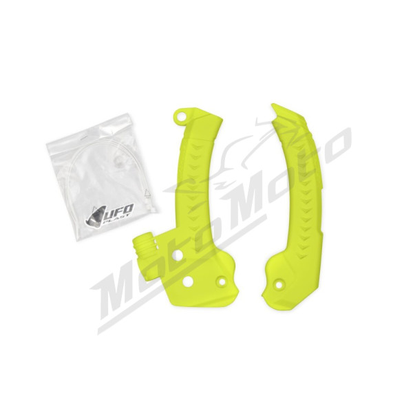 UFO Yellow Frame Guards Husqvarna FC / FE / FX / TC / TE / TX 125-501cc 23-25