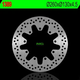 NG Front Fixed Brake Disc 260X130X4.5mm Kawasaki KLR 650cc 87-89