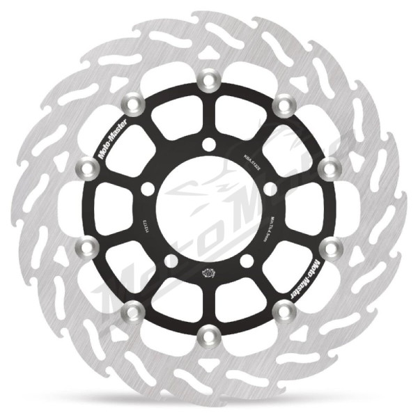 MOTO-MASTER Flame Front Right Floating Brake Disc Triumph Bonneville / Daytona / Street Triple / Thruxton 675/1200 13-24 