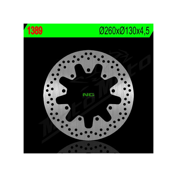 NG Priekinis fiksuotas stabdžių diskas 260X130X4.5mm Kawasaki KLR 650cc 87-89