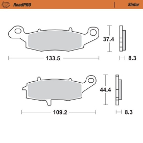 MOTO-MASTER Roadpro Rear Brake Pads Kawasaki VN / ZR-7 740-1500 99-05