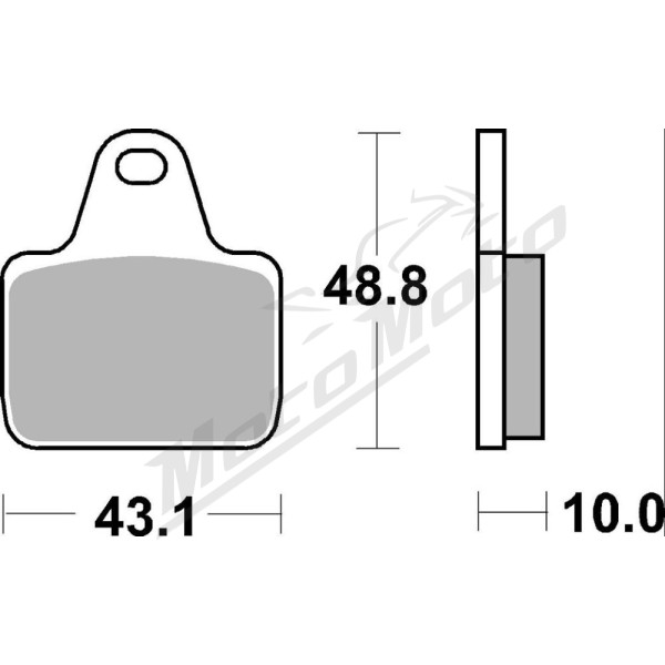 SBS DS Racing 805DS-2 Dual Sintered Brake Pads A.P / Brembo Calipers