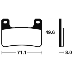 TECNIUM Professional Racing Sintered Metal Brake pads - MSR306 Kawasaki / Suzuki 400-1800cc 04-24