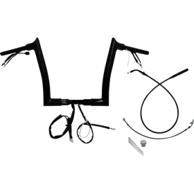 FAT BAGGERS INC. Pointed Top Handlebar Kit Black 89x30.5cm Harley Davidson FLHX / FLHXS / FLTRX / FLTRXL 1868-1977 23-26