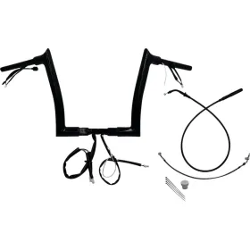 FAT BAGGERS INC. Pointed Top Handlebar Kit Black 89x30.5cm Harley Davidson FLHX / FLHXS / FLTRX / FLTRXL 1868-1977 23-26