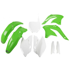 UFO Plastic set with fork guards Kawasaki KXF 450 2008