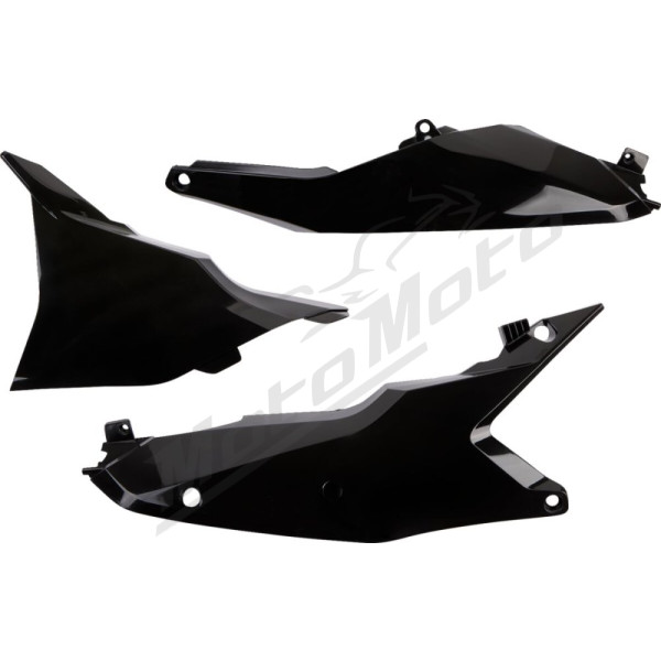 UFO Šoniniai Plastikai KTM EXC / EXC-F / SX / SX-F 125-500cc 23-> Juoda
