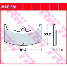 BRAKE PADS TRW MCB526 STANDARD 