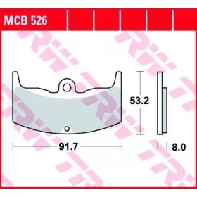BRAKE PADS TRW MCB526 STANDARD 