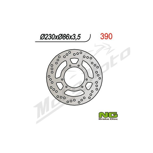 NG BRAKES Priekinis fiksuotas stabdžių diskas 230mm TM Racing / Yamaha 125-600cc 84-06