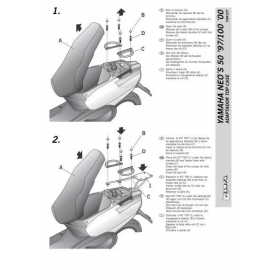 Top case holder YAMAHA NEOS 50-100cc 1997-2007