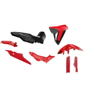 Racetech Plastikų Kompl. + sėdynė HONDA XL 750 TRANSALP 23-25 Raudona/Juoda