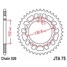 Rear sprocket ALU JTA75