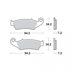Brake pads RMS MCB669 STANDARD