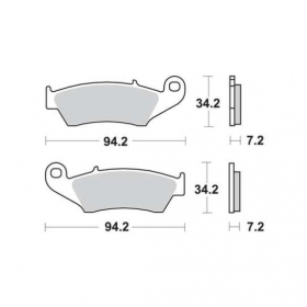 Brake pads RMS MCB669 STANDARD