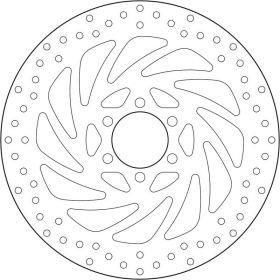 BREMBO Serie Oro apvalus fiksuotas stabdžių diskas priekinis HUSQVARNA / KTM 125-400cc 2011-2023