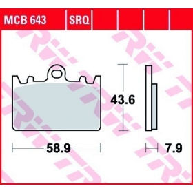 BRAKE PADS TRW MCB643 STANDARD